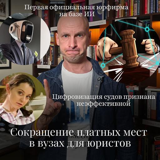 Новости Moscow Lawyers: сокращение платного образования юристов, первая ИИ-юрфирма, цифровизация судов