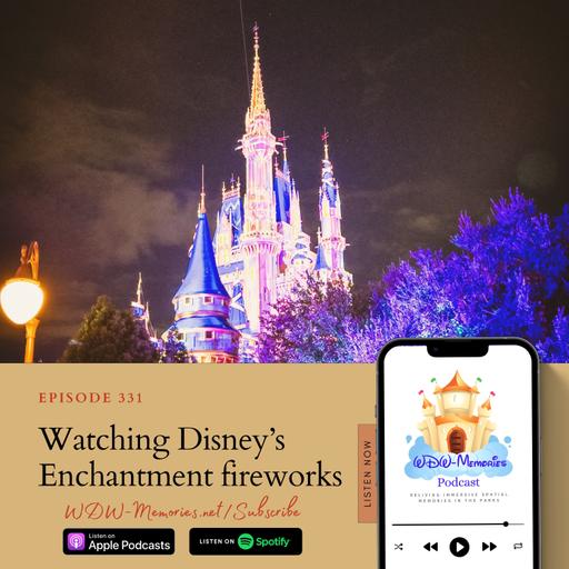 Watching Disney’s Enchantment fireworks, in Walt Disney World's: Magic Kingdom