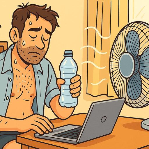 Mon quotidien de Solopreneur quand il fait chaud