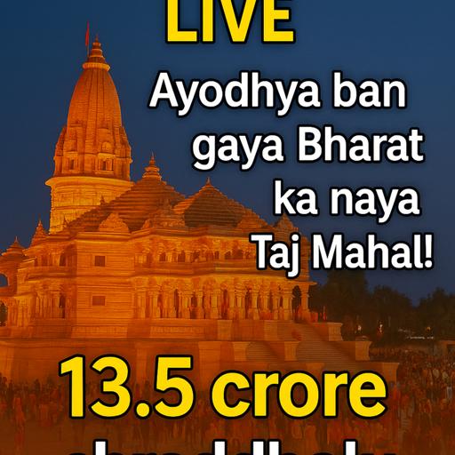 राम मंदिर LIVE: अयोध्या बन गया भारत का नया ताजमहल | 13.5 करोड़ श्रद्धालु | टूरिज़्म और भक्ति की क्रा