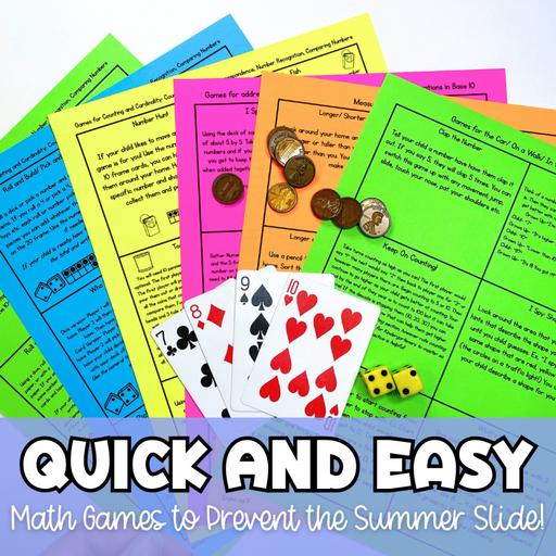 Ep 51: 5 Minute Math Games For Parents to Prevent the Summer Slide for Kindergarten and First Grade!
