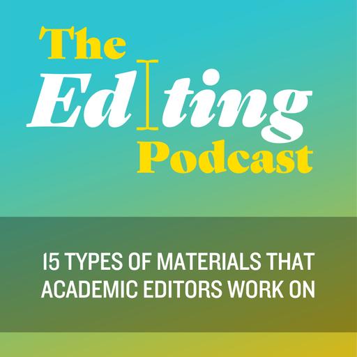 15 types of materials that academic editors work on