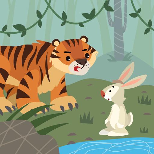 The Tiger and the Rabbit-Storytelling Podcast for Kids:E 317