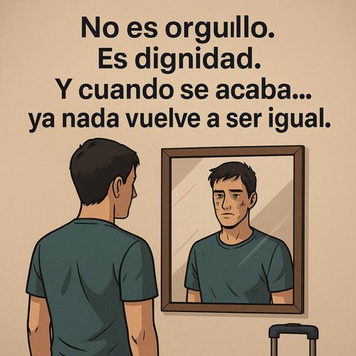 Cuando se acaba la dignidad, ya no hay vuelta atrás