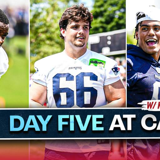 Patriots First Padded Practice: Gonzalez Leaves, Boutte Shines & Rookie OL Jared Wilson Impresses