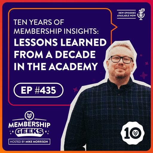 435 - Ten Years of Membership Insights: Lessons Learned from a Decade in the Academy