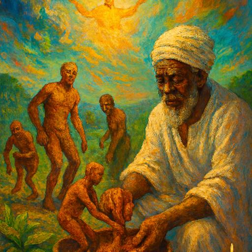676. Los primeros hombres (Mito Yoruba)