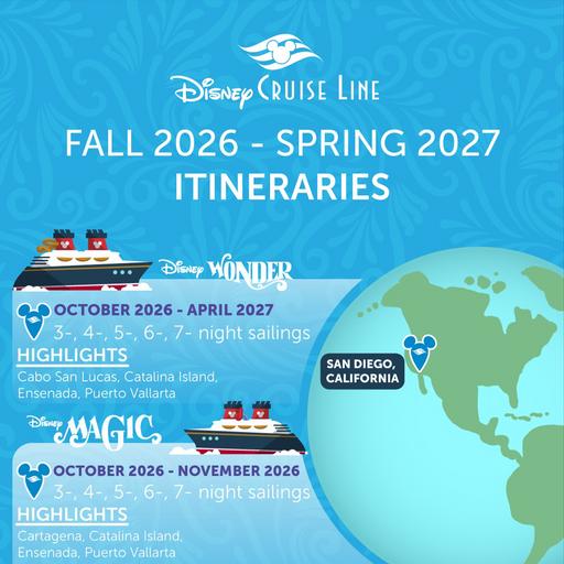 Ep. 567 - Live Bonus Show - Breaking Down Disney’s Fall 2026–Spring 2027 Cruise Itineraries
