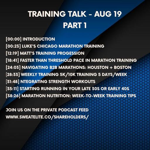 Luke logs his biggest week this Chicago Marathon build while Matt runs a 19:00 Parkrun