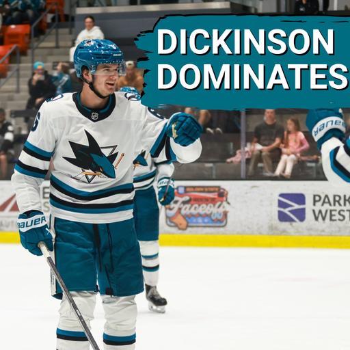 Dickinson and Misa SPEARHEAD Sharks' Incredible Rally At Golden State Rookie Faceoff