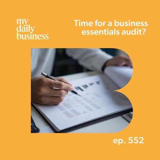 Episode 552: Is it time to do a business essentials audit for your small business?