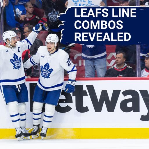 Breaking down Leafs' line combinations to start training camp, Nick Robertson's comments on role