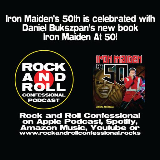 Iron Maiden's 50th is celebrated with Daniel Bukszpan's new book "Iron Maiden At 50"! Featuring 50 iconic milestones in the Iron Maiden's career!
