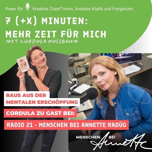 🎙️ Cordula zu Gast bei Annette Radüg in ihrer Sendung „Menschen bei Annette“ auf Radio 21