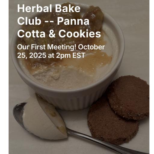 Herbal Bake Club: Panna Cotta & Cookies with Herbal Guests Ashwagandha and Cardamom