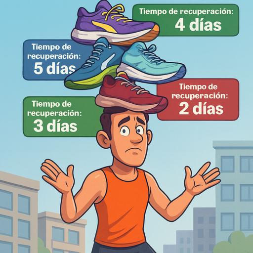 Tiempo de recuperación de las zapatillas