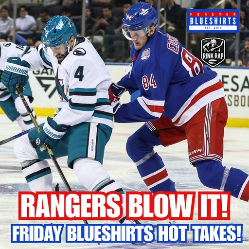 [FULL SHOW] HOT TAKES: Rangers CHOKE vs Sharks! Rempe Hurt in Fight!