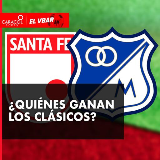 ¿Quiénes ganan los clásicos? MILLONARIOS VS. SANTA FE, NACIONAL VS. MEDELLÍN