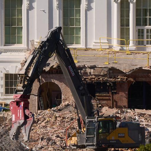 Demolition at the White House