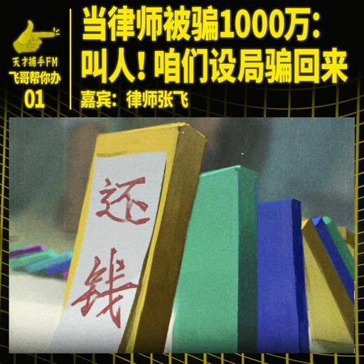 当律师被骗1000万：叫人！咱们设局骗回来 | 飞哥帮你办01