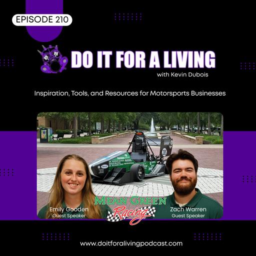 210 - Emily and Zach from the 2025/26 UNT Formula SAE Team