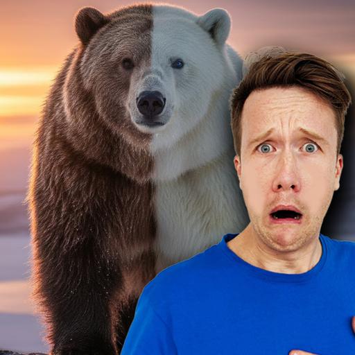 MEET THE GROLAR BEAR: Half Grizzly, Half Polar! 🐻‍❄️🐻