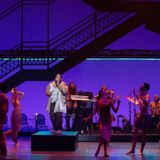 The Joffrey Ballet brings funk band The Main Squeeze onstage for “Wabash & You”