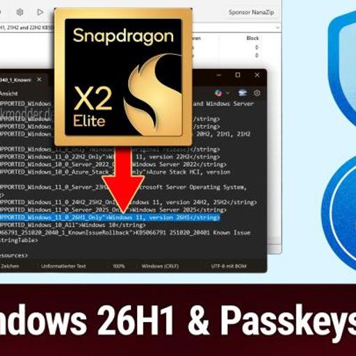 WW 957: Selectively Transparent - Windows 11 26H1 Aims For Snapdragon X2 PCs