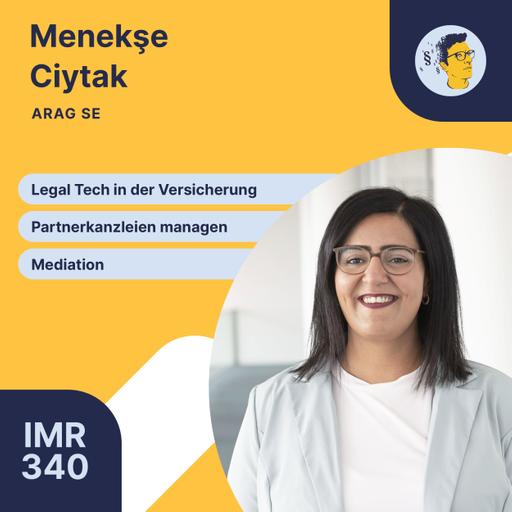 IMR340: Legal Tech in der Rechtsschutzversicherung, 2500 Partnerkanzleien managen, Mediation, auf Wunsch 100% remote work