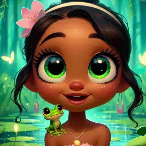 TIANA Princesa Disney, sapo mágico y amor /Audiocuentos