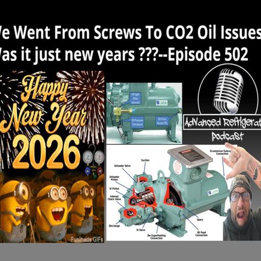 We Went From Screws To CO2 Oil Issues, Was it just New Years --Episode 502 Audio