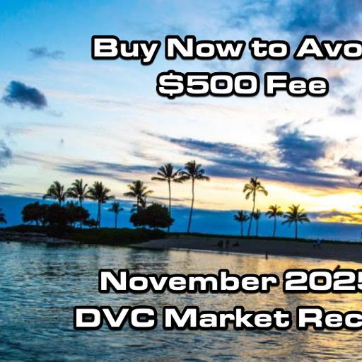 Buy Now to Avoid $500 Fee – November 2025 DVC Recap