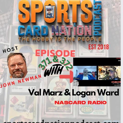 Logan Ward & Val Marz Hobby Talk & Racing Card HOF E371