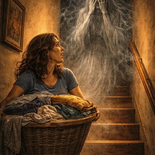 The Ghost Kept Covering It's Face