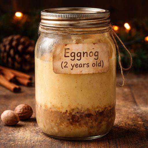 879. Homemade Egg Nog Over 2 Years Old