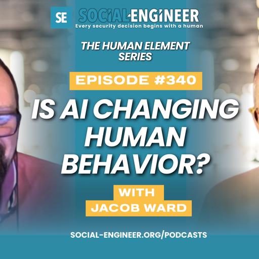 Ep. 340 - The Human Element Series - Is AI Changing Human Behavior with Jacob Ward