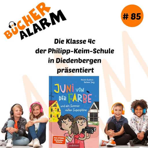 "Juni von der Farbe und ein Sommer voller Superpläne" mit der Klasse 4c der Philipp-Keim-Schule in Diedenbergen