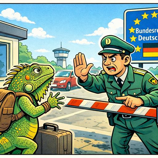 LNP548 Leguan ist kein Teil von Deutschland