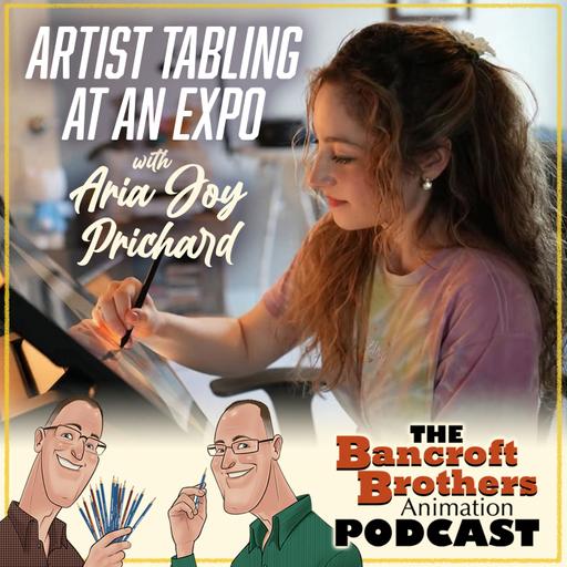 Artist Tabling at an Expo with Aria Joy Prichard