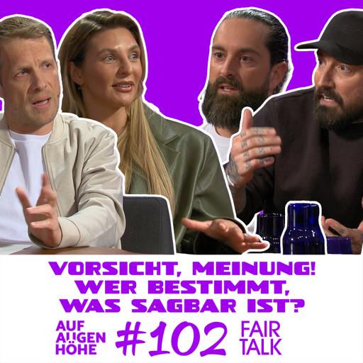 VORSICHT, MEINUNG! WER BESTIMMT, WAS SAGBAR IST? Christina Hammer, Oliver Pocher, Jan Leyk und Pana