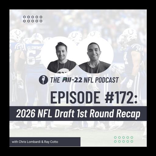 The All-22 NFL Podcast #172: 2026 NFL Draft 1st Round Recap