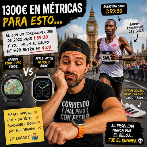 Sub2h en Maratón... con un Forerunner sencillito