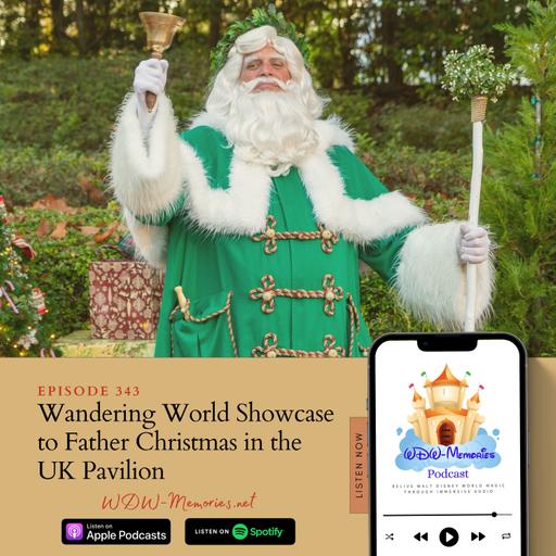 Wandering World Showcase to Father Christmas in the UK Pavilion (Binaural Audio)