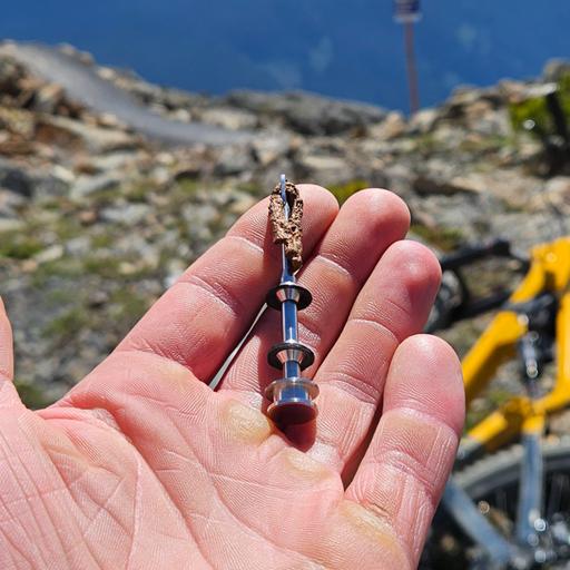 How a teenage mountain biker patented his tire plug stash tool