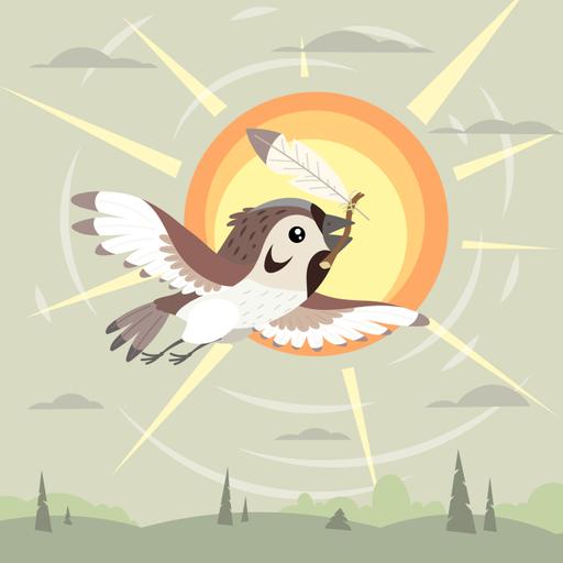 Sparrow's Search for Rain-Storytelling Podcast for Kids:E 356