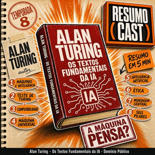 Alan Turing — Os Textos Fundamentais da IA — em 1950 ele lançou a pergunta que move toda a IA: uma máquina pode pensar? | Temporada 8 · Mapa Mental em 5 min