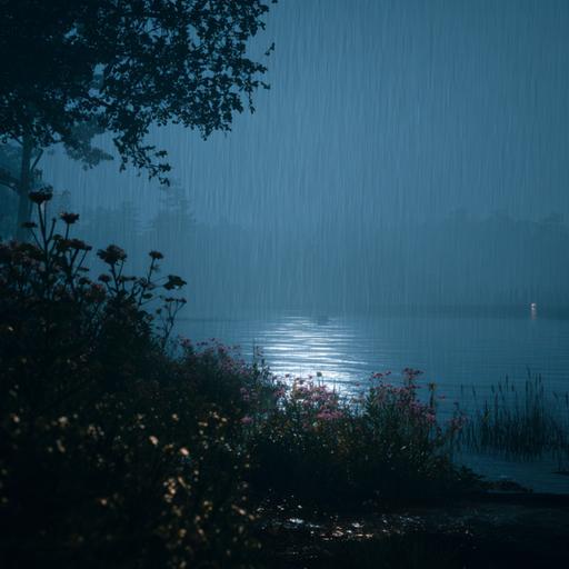 Rain Over a Silent Lake | Relaxing Nature Sounds