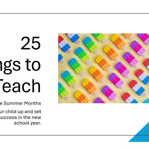 Autism Live: 25 Things to Teach Your Child During the Summer!