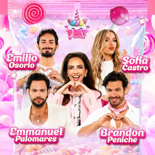 Emmanuel Palomares, Sofía Castro, Brandon Peniche y Emilio Osorio, en Pinky Promise T. 9 - Ep. 16