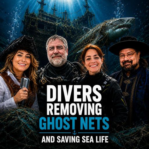 Divers Removing Ghost Nets - Healthy Seas Mission